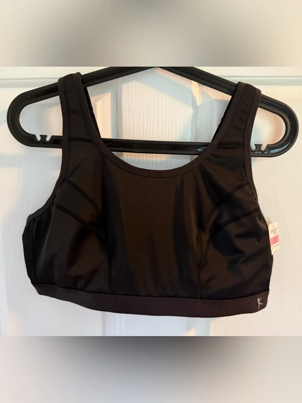 Danskin Black Scoop Neck Sports Bra